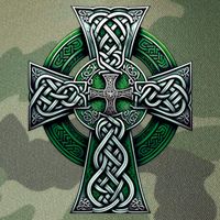 Irish Celtic Cross Knot Christian Holy Trinity Scottish Celt Legacy Tie Dye Trucker Hat