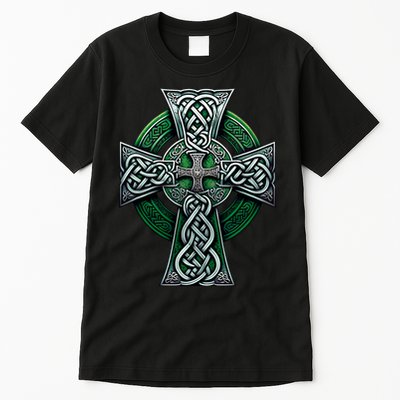 Irish Celtic Cross Knot Christian Holy Trinity Scottish Celt Tall T-Shirt