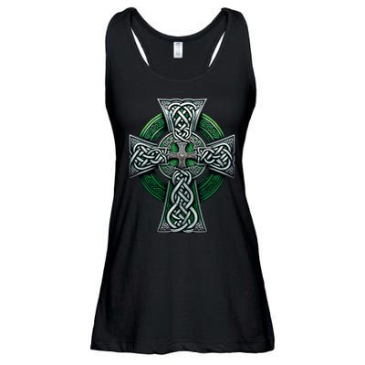 Irish Celtic Cross Knot Christian Holy Trinity Scottish Celt Ladies Essential Flowy Tank
