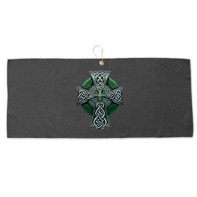 Irish Celtic Cross Knot Christian Holy Trinity Scottish Celt Large Microfiber Waffle Golf Towel
