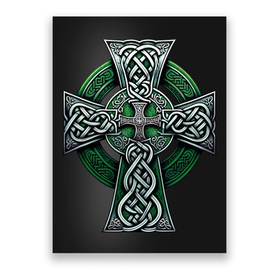 Irish Celtic Cross Knot Christian Holy Trinity Scottish Celt Poster