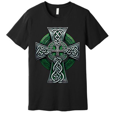 Irish Celtic Cross Knot Christian Holy Trinity Scottish Celt Premium T-Shirt