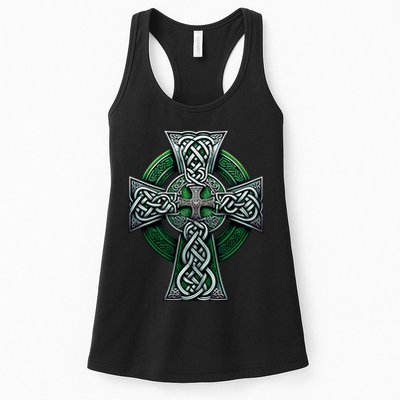 Irish Celtic Cross Knot Christian Holy Trinity Scottish Celt Womens Tank Top