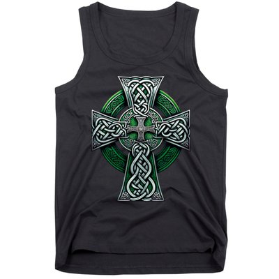 Irish Celtic Cross Knot Christian Holy Trinity Scottish Celt Tank Top