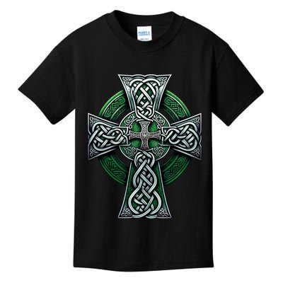Irish Celtic Cross Knot Christian Holy Trinity Scottish Celt Kids T-Shirt
