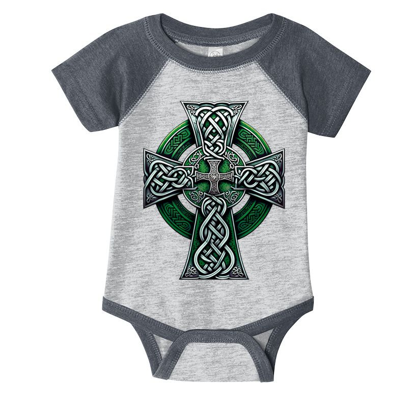 Irish Celtic Cross Knot Christian Holy Trinity Scottish Celt Infant Baby Jersey Bodysuit