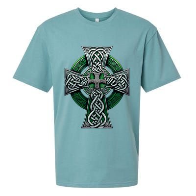 Irish Celtic Cross Knot Christian Holy Trinity Scottish Celt Sueded Cloud Jersey T-Shirt