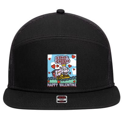 I Choo Choo Choose You Happy ValentineS Day The Sim!Pson Choo Choo Choo 7 Panel Mesh Trucker Snapback Hat