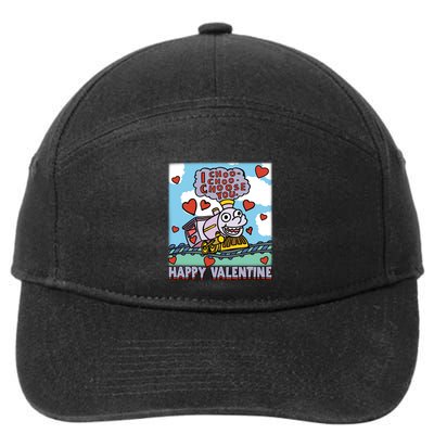 I Choo Choo Choose You Happy ValentineS Day The Sim!Pson Choo Choo Choo 7-Panel Snapback Hat