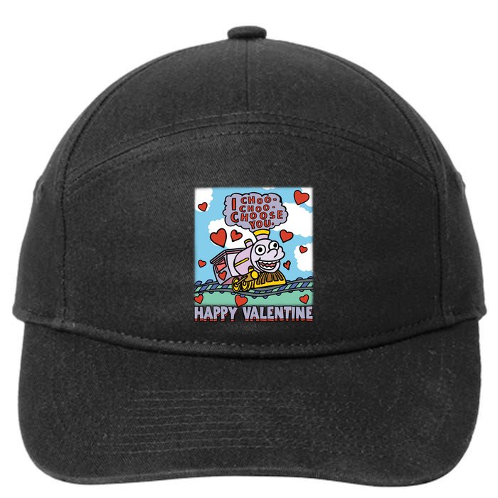 I Choo Choo Choose You Happy ValentineS Day The Sim!Pson Choo Choo Choo 7-Panel Snapback Hat