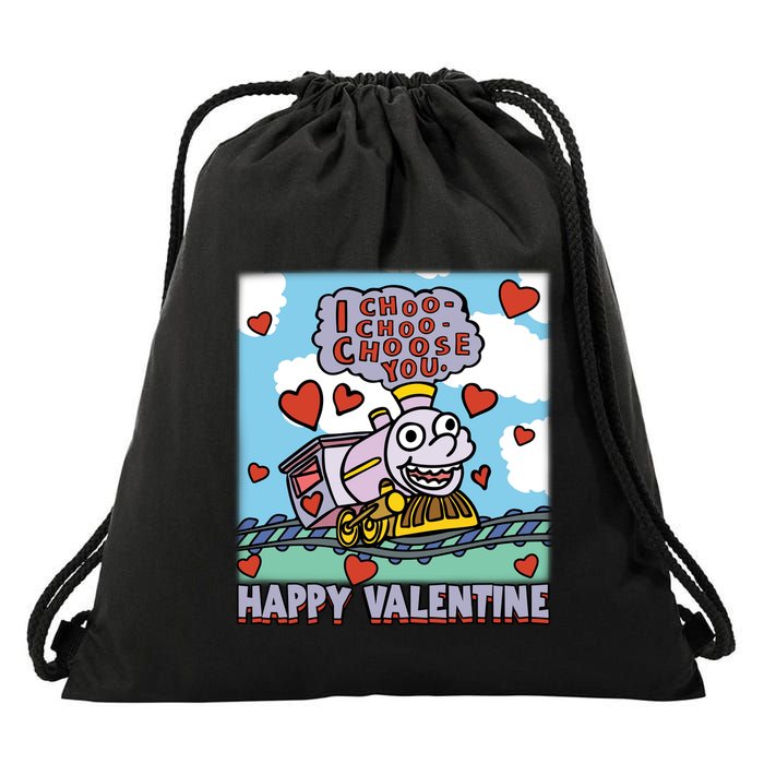 I Choo Choo Choose You Happy ValentineS Day The Sim!Pson Choo Choo Choo Drawstring Bag