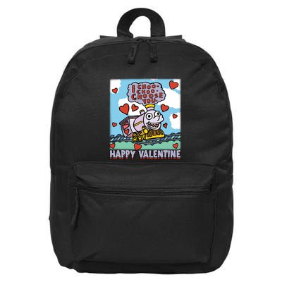 I Choo Choo Choose You Happy ValentineS Day The Sim!Pson Choo Choo Choo 16 in Basic Backpack