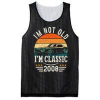 Im Classic Car 15th Birthday Gift 15 Years Old Born In 2008 Mesh Reversible Basketball Jersey Tank