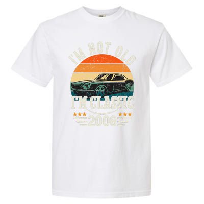 Im Classic Car 15th Birthday Gift 15 Years Old Born In 2008 Garment-Dyed Heavyweight T-Shirt