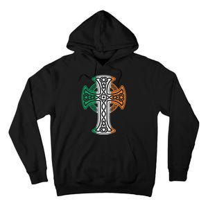 Irish Celtic Cross Christ Celtic Knot Ireland Flag Shamrock Tall Hoodie