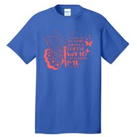 I Can Do All Things Through Christ Religous Bible Butterfly Gift Tall T-Shirt