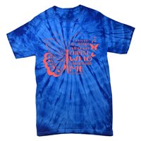 I Can Do All Things Through Christ Religous Bible Butterfly Gift Tie-Dye T-Shirt