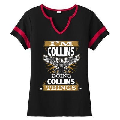 I'm Collins Doing Collins Things Ladies Halftime Notch Neck Tee