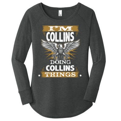 I'm Collins Doing Collins Things Women's Perfect Tri Tunic Long Sleeve Shirt