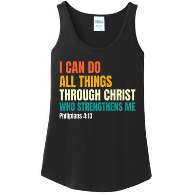 I Can Do All Things Through Christ Christian Faith Ladies Essential Tank