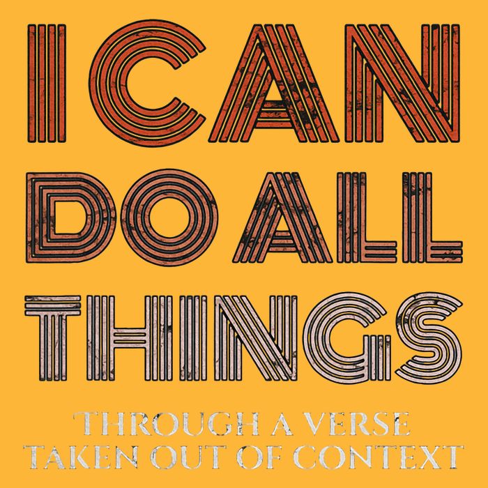 I Can Do All Things Through A Verse Taken Out Of Context Pom Pom 12in Knit Beanie