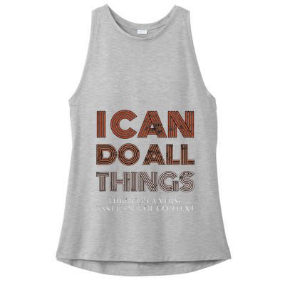 I Can Do All Things Through A Verse Taken Out Of Context Ladies PosiCharge Tri-Blend Wicking Tank