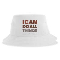 I Can Do All Things Through A Verse Taken Out Of Context Sustainable Bucket Hat