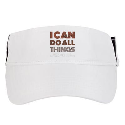 I Can Do All Things Through A Verse Taken Out Of Context Adult Drive Performance Visor