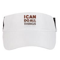 I Can Do All Things Through A Verse Taken Out Of Context Adult Drive Performance Visor