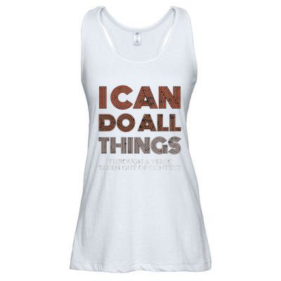 I Can Do All Things Through A Verse Taken Out Of Context Ladies Essential Flowy Tank