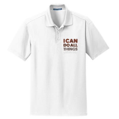 I Can Do All Things Through A Verse Taken Out Of Context Dry Zone Grid Polo