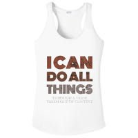 I Can Do All Things Through A Verse Taken Out Of Context Ladies PosiCharge Competitor Racerback Tank