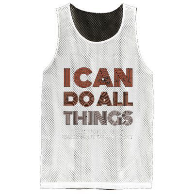 I Can Do All Things Through A Verse Taken Out Of Context Mesh Reversible Basketball Jersey Tank