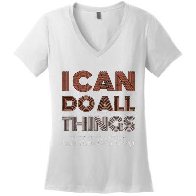I Can Do All Things Through A Verse Taken Out Of Context Women's V-Neck T-Shirt