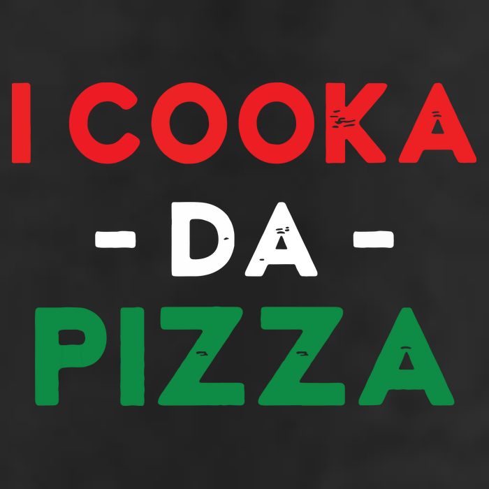 I Cooka Da Pizza Funny Italian Food Meme Italian Slang Cook 7 Panel Mesh Trucker Snapback Hat