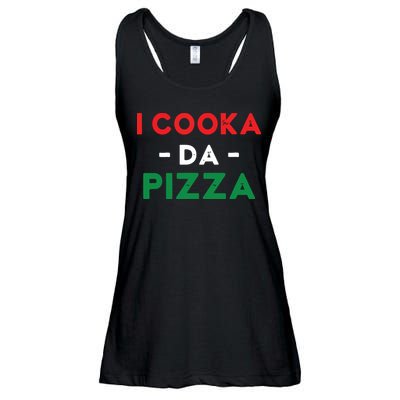 I Cooka Da Pizza Funny Italian Food Meme Italian Slang Cook Ladies Essential Flowy Tank