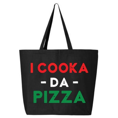 I Cooka Da Pizza Funny Italian Food Meme Italian Slang Cook 25L Jumbo Tote
