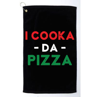 I Cooka Da Pizza Funny Italian Food Meme Italian Slang Cook Golf Towel