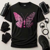 I Can Do All Things Through Christ Religous Bible Butterfly Funny Gift Cooling Performance Crew T-Shirt