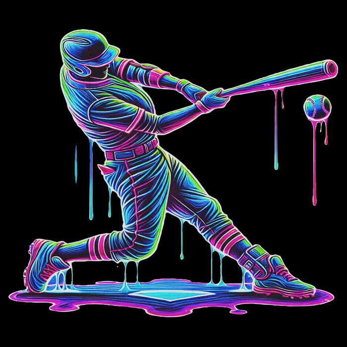 Ice Cream Drip Baseball Bat Baseball Player Sustainable Bucket Hat