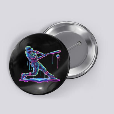Ice Cream Drip Baseball Bat Baseball Player Button