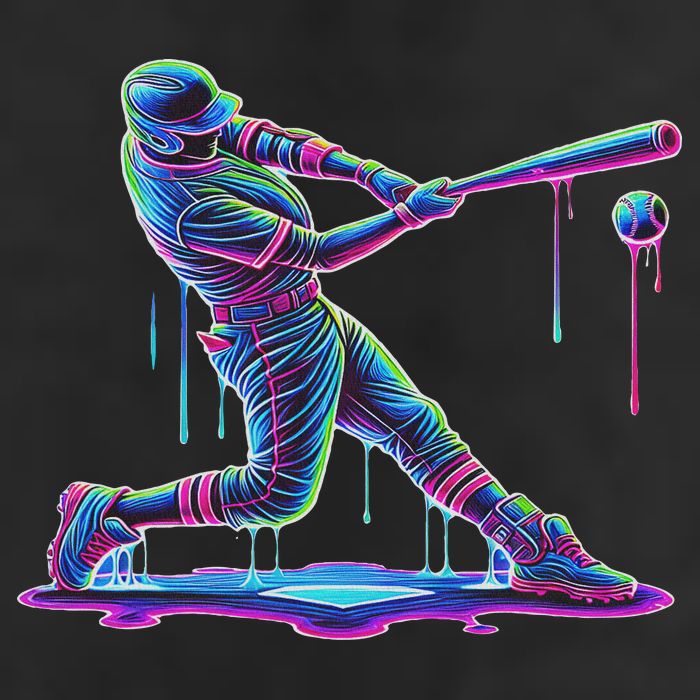 Ice Cream Drip Baseball Bat Baseball Player Adult Drive Performance Visor