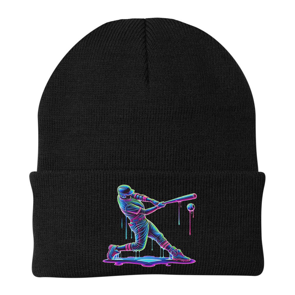 Ice Cream Drip Baseball Bat Baseball Player Beanie