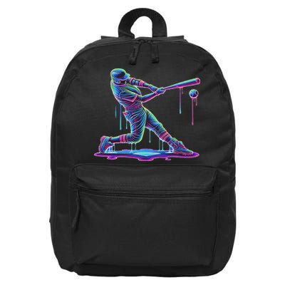 Ice Cream Drip Baseball Bat Baseball Player 16 in Basic Backpack
