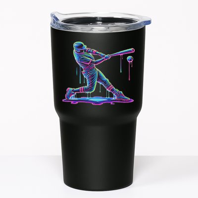 Ice Cream Drip Baseball Bat Baseball Player Tumbler