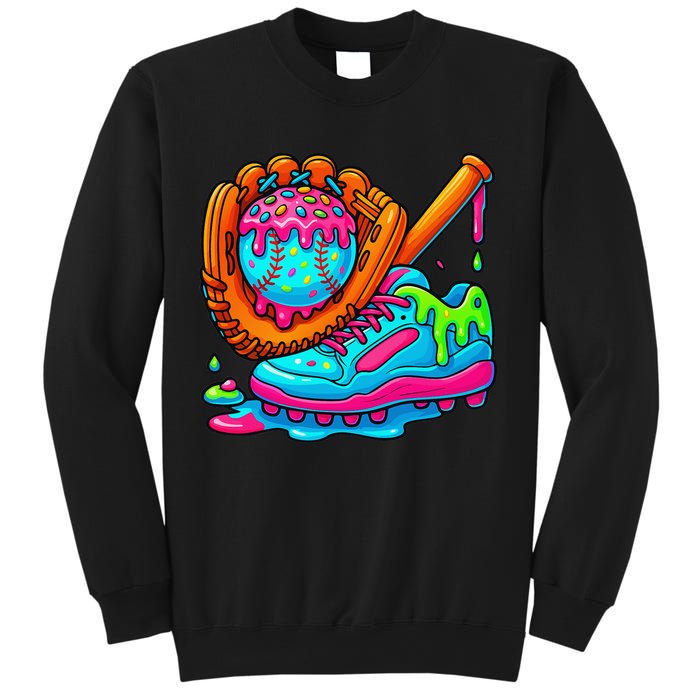 Ice Cream Drip Baseball Stuff Baseball Dripping For Sweatshirt