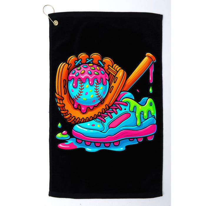 Ice Cream Drip Baseball Stuff Baseball Dripping For Golf Towel