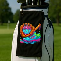 Ice Cream Drip Baseball Stuff Baseball Dripping For Golf Towel