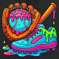Ice Cream Drip Baseball Stuff Baseball Dripping For Golf Towel