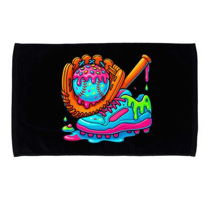 Ice Cream Drip Baseball Stuff Baseball Dripping For Microfiber Hand Towel